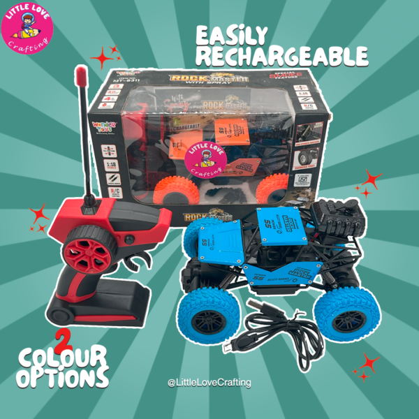 Stunt Car RC Rock Master with Spray Toy - Image 4