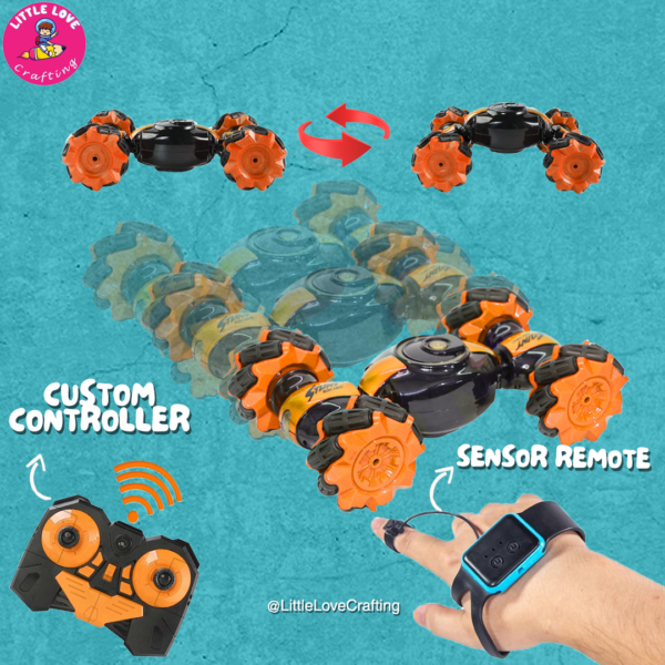 Stunt Car RC with Hand Control Double Flip Toy - Image 3