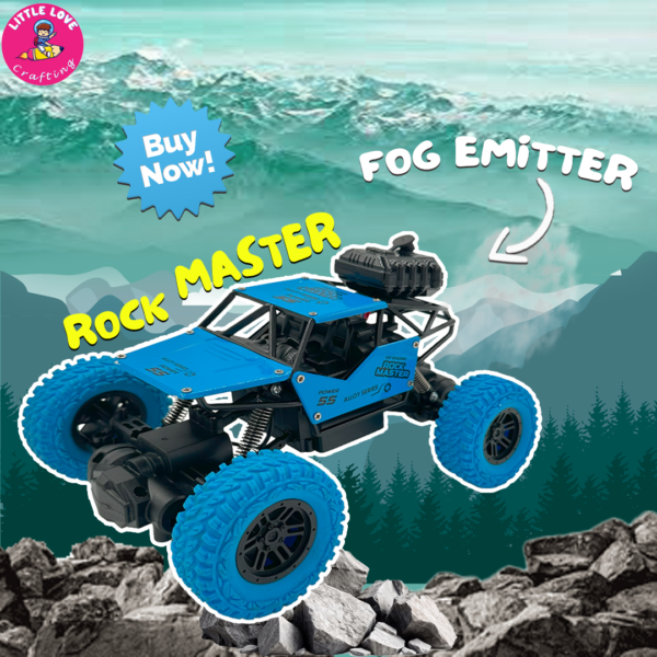 Stunt Car RC Rock Master with Spray Toy - Image 3