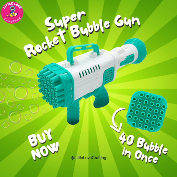 Bubble Gun Super Rocket Mannul load Toy - Image 2