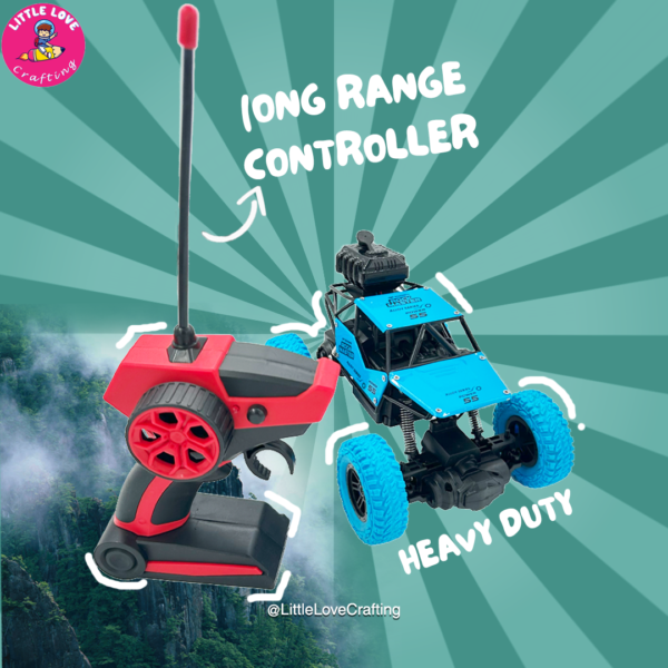 Stunt Car RC Rock Master with Spray Toy - Image 2