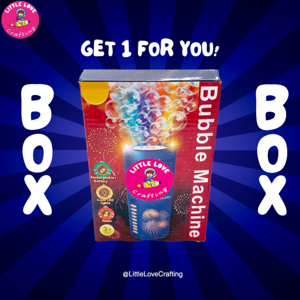Bubble Machine Rechargeable LED Machine Toy - Image 2