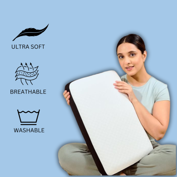 Couple Sleeping Cotton Pillow – (Queen Size)