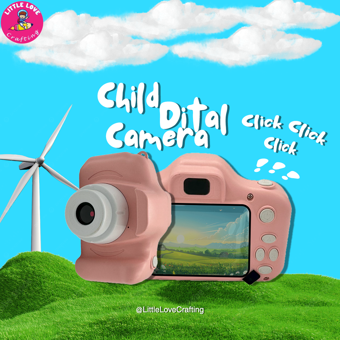 Kids' Digital Camera with Necklace Toy - Image 3