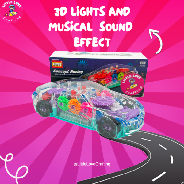 Sensor Racing Toy with 3D Lights & Musical Sound Effects Toy - Image 2
