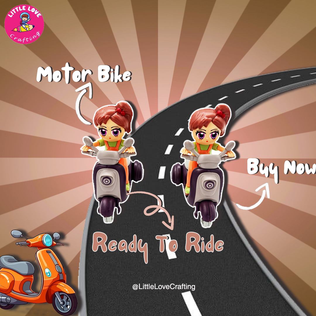 Vespa Carton Motorbike Toy - Image 2