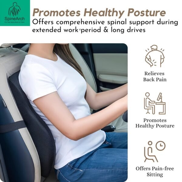 Combo – Back & Neck Rest Pillow (Chair & Car Use) - Image 7