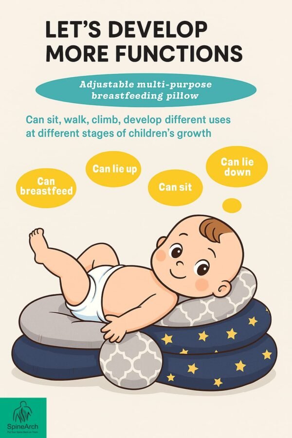 Baby Cotton Feeding Pillow - Image 3