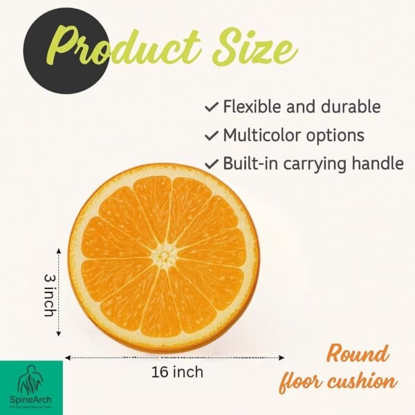 Couple Round Shape Cotton Sitting Pillow - Image 5