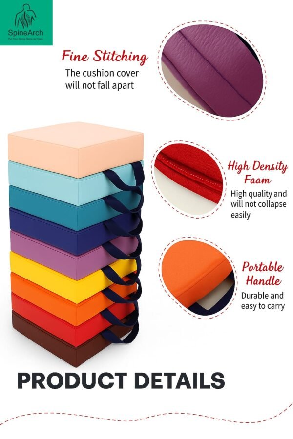 Yoga Square Sitting Cushion – Full Size 900x900 - Image 4
