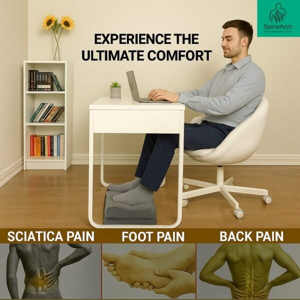 Foot Rest S Curve Pillow With Base - Image 3