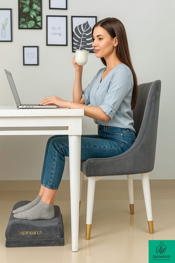 Foot Rest S Curve Pillow With Base - Image 4