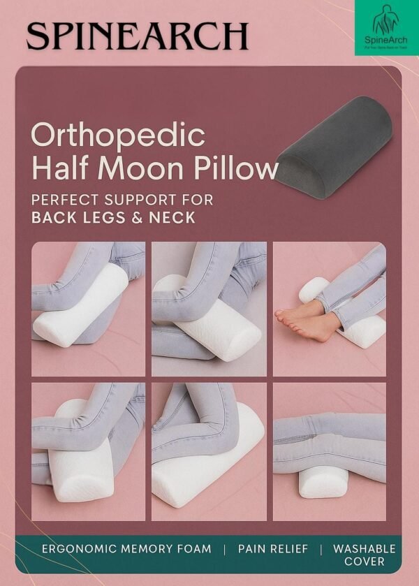 LAMBAR SUPPORT BACK REST(MEDIUM HALF MOON SIZE) - Image 2