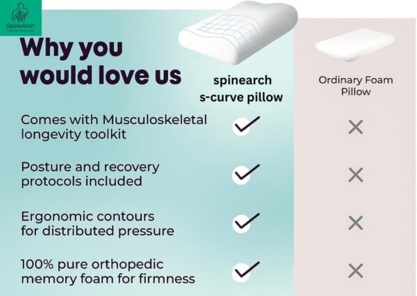 Neck Rest S Curve Pillow (Universal Size) - Image 6