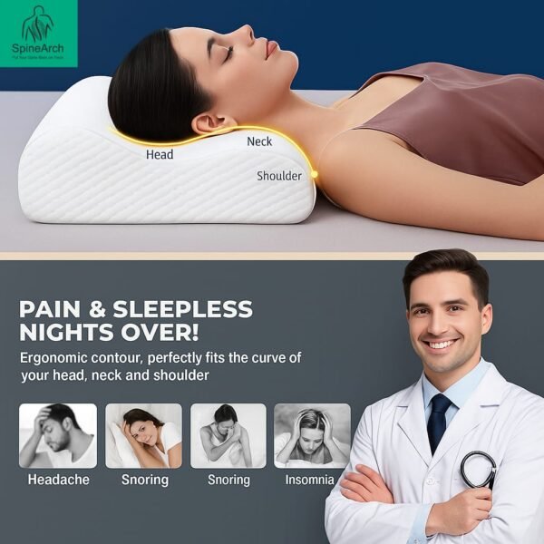 Neck Rest S Curve Pillow (Universal Size) - Image 9