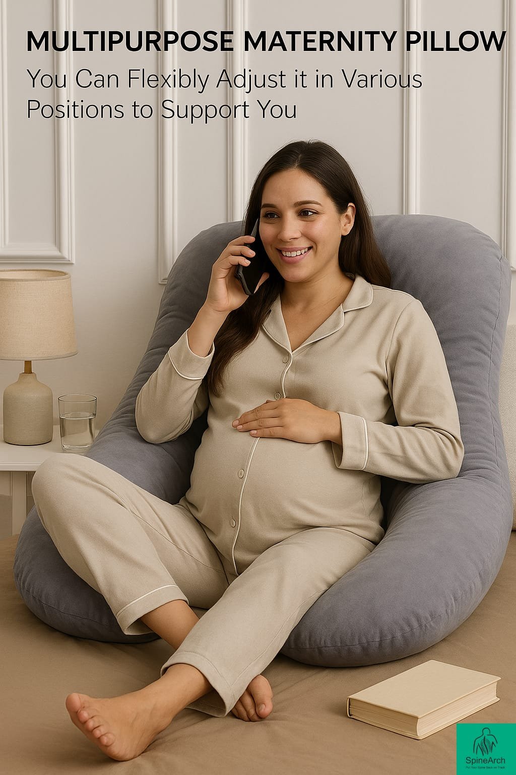 U-Shape Cotton Pregnancy Pillow - Image 2