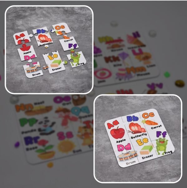 Paper Puzzle for ABC Learning for Kids