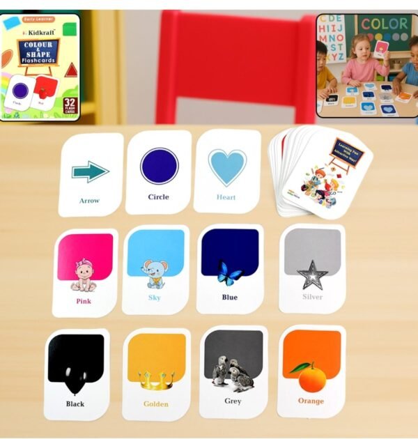 Shape n Colour Print Playing & Learning Cards - Image 8