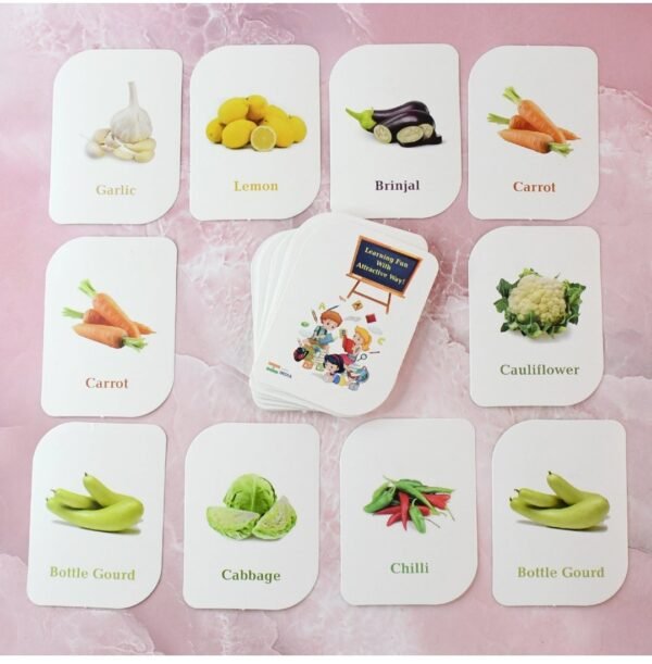 Vegetable Print Playing & Learning Cards - Image 6