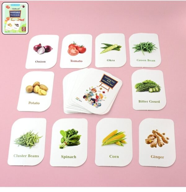 Vegetable Print Playing & Learning Cards - Image 5