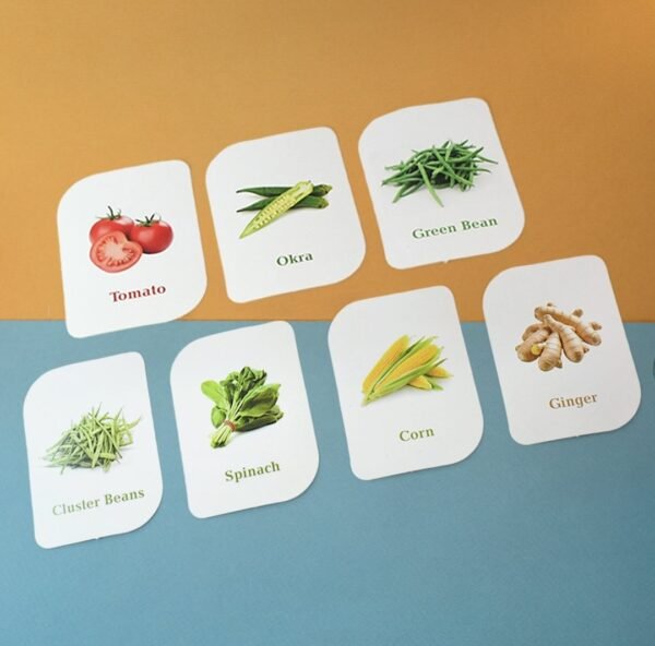 Vegetable Print Playing & Learning Cards - Image 3