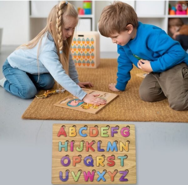 Wooden Puzzle for ABC Learning & Fun for Kids - Image 2