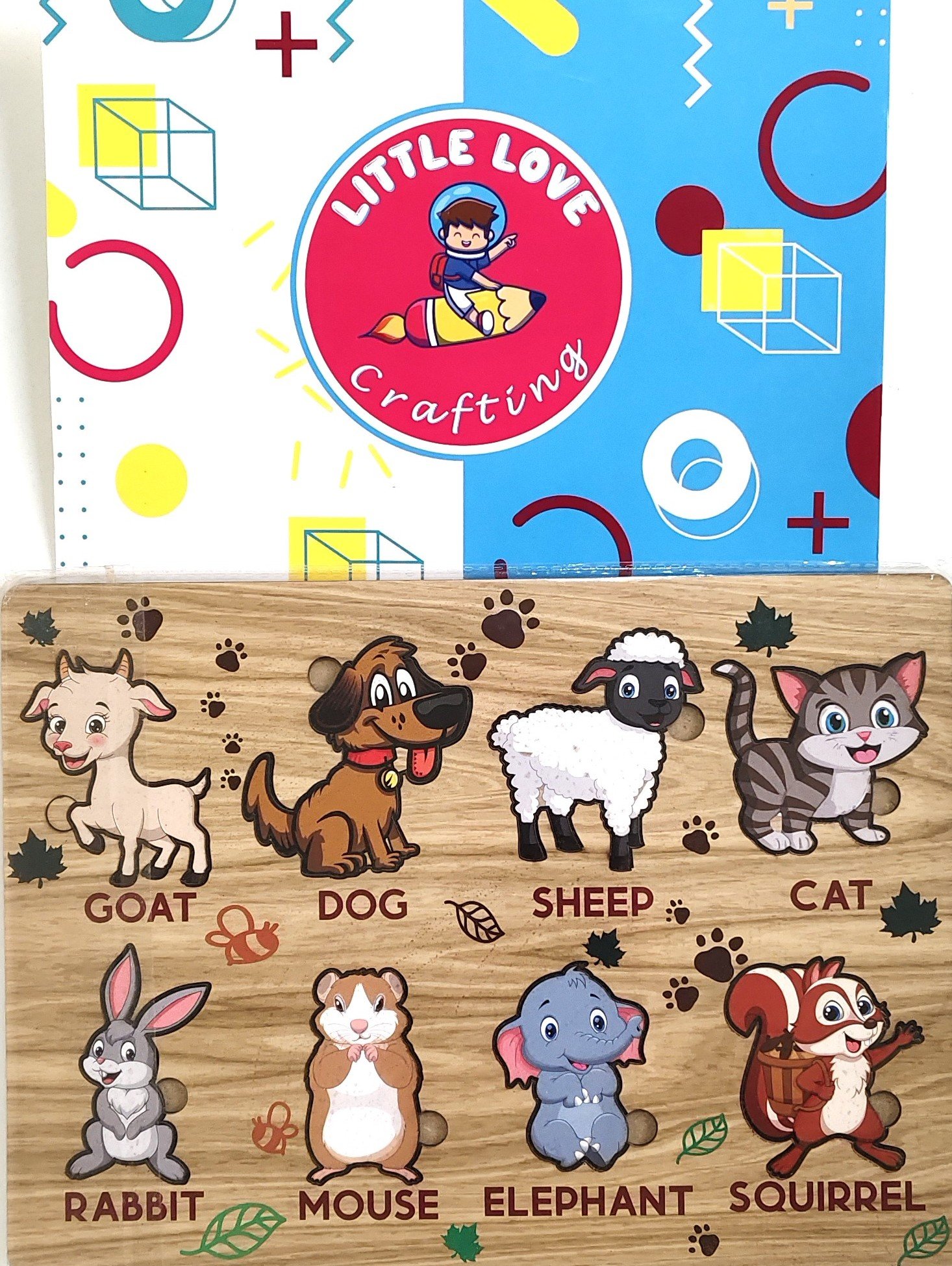 Wooden Puzzel for Animal Learning & fun for Kids - Image 2