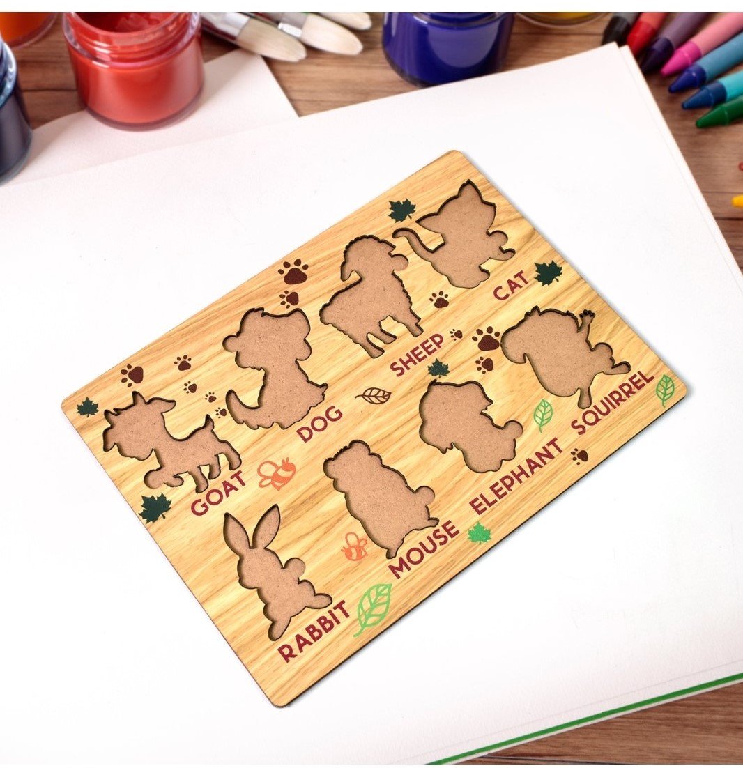Wooden Puzzel for Animal Learning & fun for Kids - Image 5