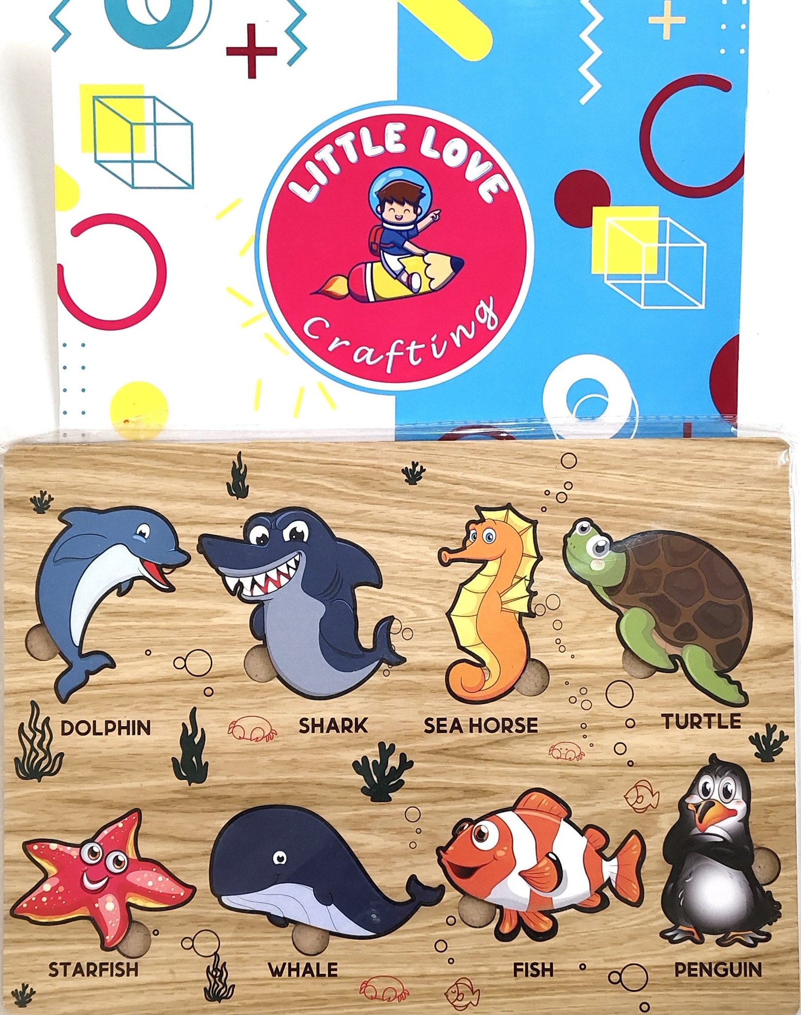 Wooden Puzzel for Aqua Learning & fun for Kids - Image 2