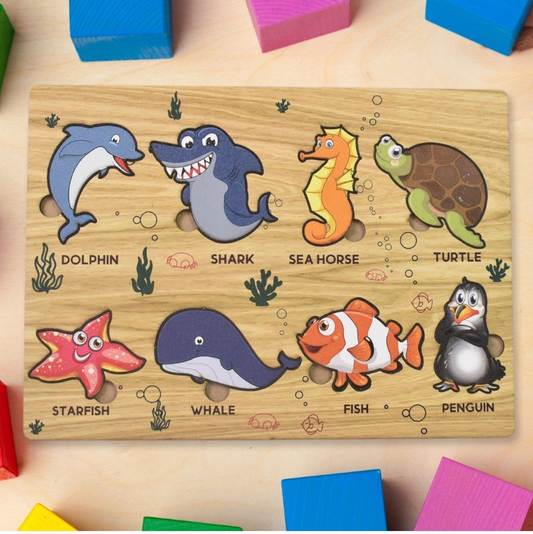 Wooden Puzzel for Aqua Learning & fun for Kids - Image 6