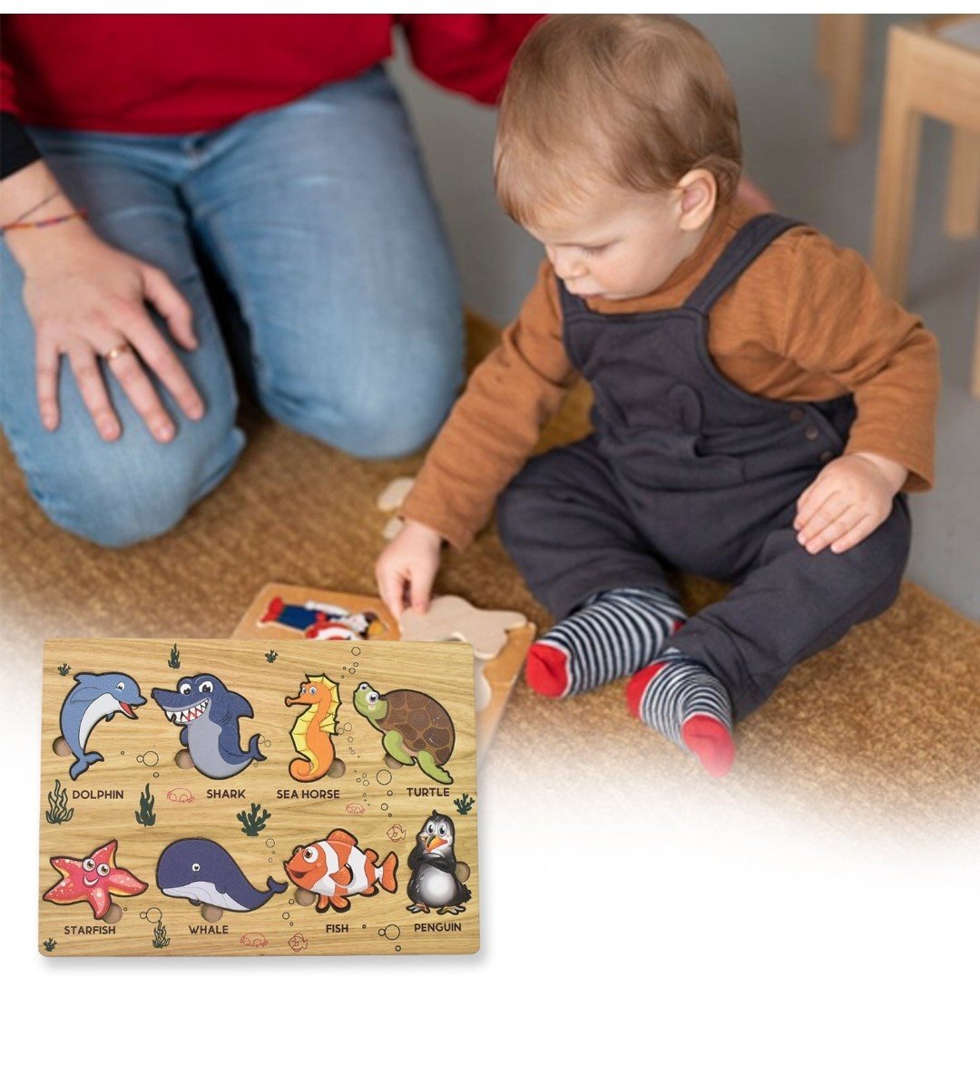 Wooden Puzzel for Aqua Learning & fun for Kids - Image 7