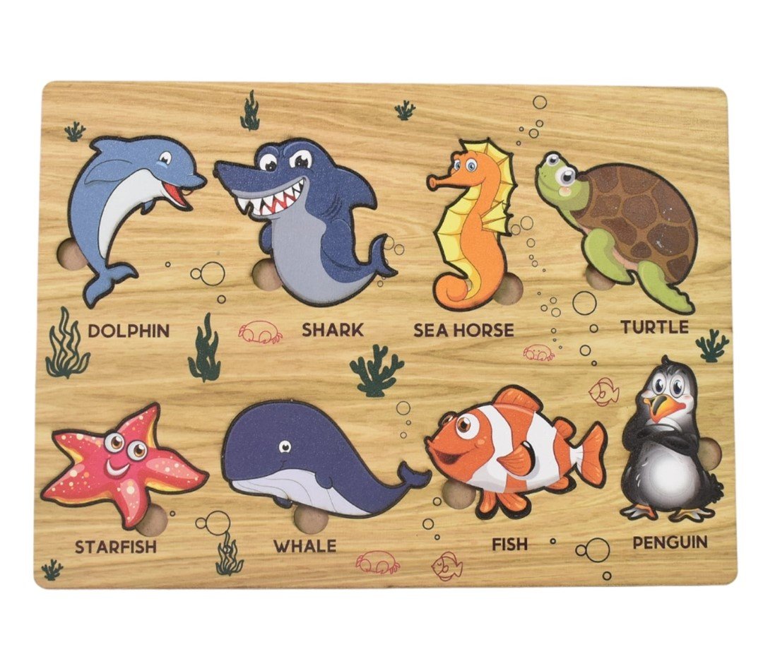 Wooden Puzzel for Aqua Learning & fun for Kids - Image 5