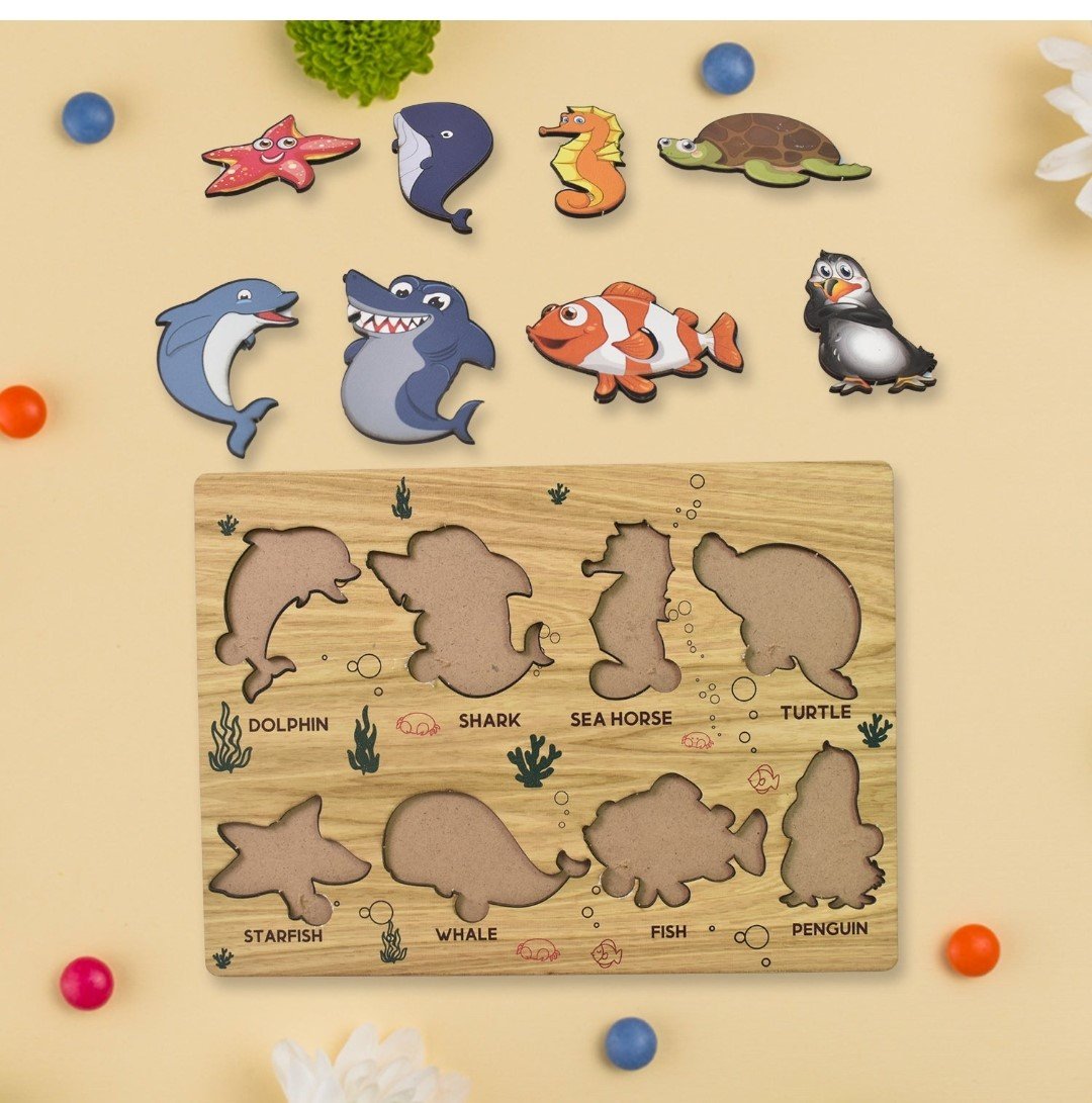 Wooden Puzzel for Aqua Learning & fun for Kids