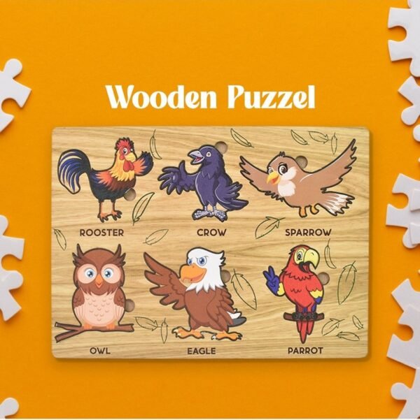 Wooden Puzzel for Birds Learning & fun for Kids