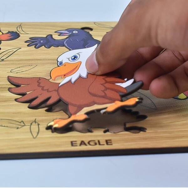 Wooden Puzzel for Birds Learning & fun for Kids - Image 3