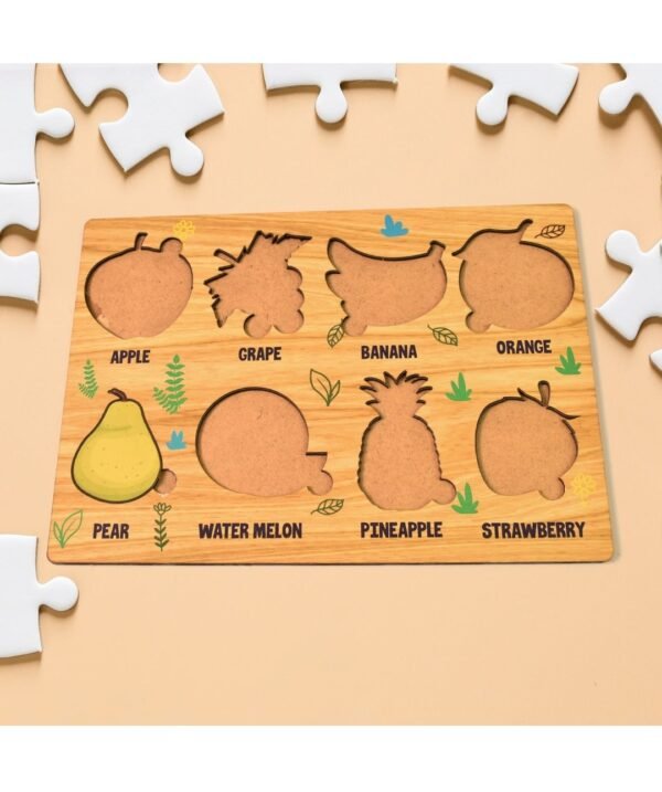 Wooden Puzzel for Fruit Learning & fun for Kids - Image 6
