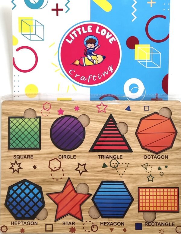 Wooden Puzzel for Shape Learning & fun for Kids - Image 2