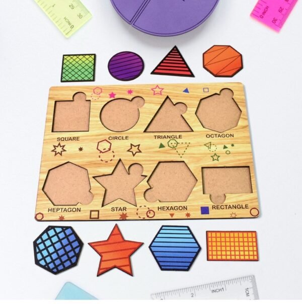 Wooden Puzzel for Shape Learning & fun for Kids