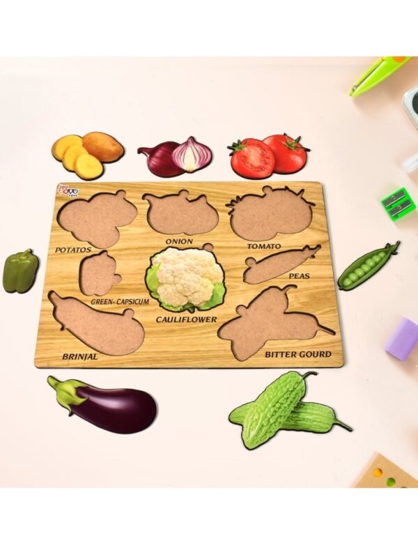 Wooden Puzzel  for Vegitable Learning & fun for Kids - Image 2