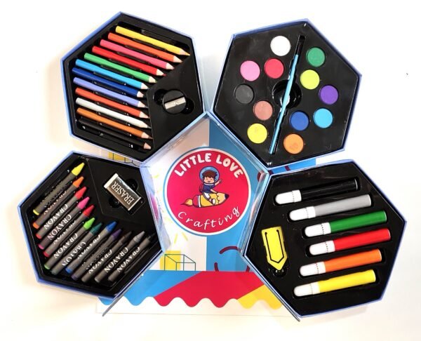 Hexa-Shaped Colouring Box